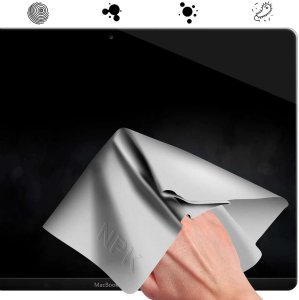 Ściereczka do MacBook Pro Air 13-14 ochronna bezpyłowa dedykowana czyszcząca ekrany laptopa 29x19.5cm NPK 2