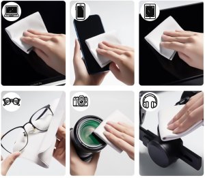 Ściereczka do MacBook Pro Air 13-14 ochronna bezpyłowa dedykowana czyszcząca ekrany laptopa 29x19.5cm NPK 6