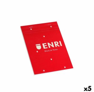 Torebka papierowa ENRI Czerwony A5 80 Kartki 4 mm (5 Sztuk) 1