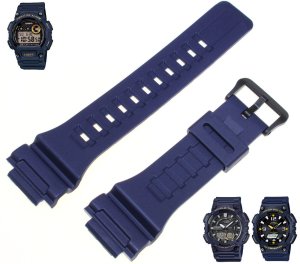 Pasek do zegarka Casio AQ-S810W W-735 granatowy 10410726 . 1