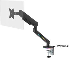 Deltaco Single RGB Monitorhalterung ,,Pro'' 17″-32″ schwarz 1