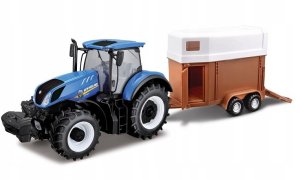 BBU 1:32 Farm tractor NH T7.315 HorseTrailer 44069 4