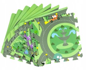 *****Mata puzzlowa 9 elem.30x30 miasteczko 90074 4