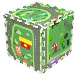 *****Mata puzzlowa 9 elem.30x30 miasteczko 90074 5