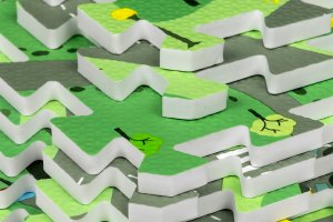 *****Mata puzzlowa 9 elem.30x30 miasteczko 90074 6