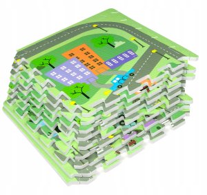 *****Mata puzzlowa 9 elem.30x30 miasteczko 90074 8