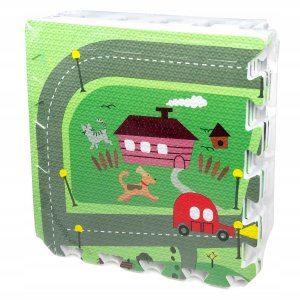 *****Mata puzzlowa 9 elem.30x30 miasteczko 90074 9