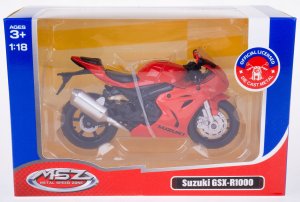 Daffi Model MSZ 1:18 Suzuki GSX-R1000 czerwony 33174 2