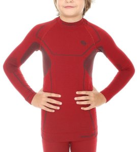 Brubeck LS11460 Bluza chłopięca Thermo ciemno-czerwony 92 - 98 cm 1