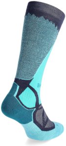 Skarpety narciarskie damskie Bridgedale Ski Mid Merino E Pattern - dark denim/aqua 35 - 37 2