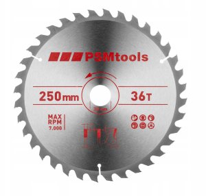 komplet dwóch tarcz hm 250x30mm, 36/60 zębów 2