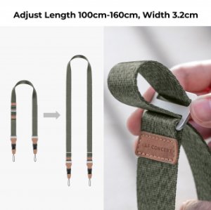 Pasek do aparatu K&F Concept Alpha Strap - zielony vintage 2