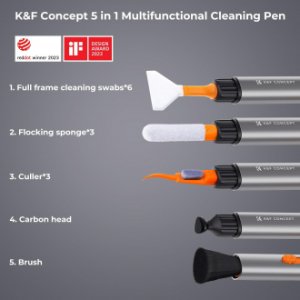 Zestaw czyszczący K&F Concept Versatile Swith Cleaning Pen Kit do matryc pełnoklatkowych 3