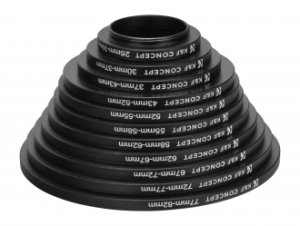 Zestaw pierścieni redukcyjnych do filtrów K&F Concept 11w1 3