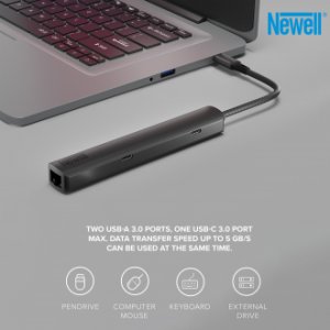 Hub Newell 6 w 1 - grafitowy 12