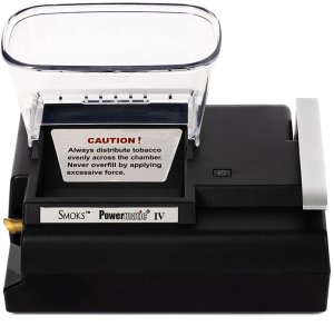 Elektryczna nabijarka tłokowa do papierosów, tytoniu, maszynka do gilz POWERMATIC IV 4 + plus 3