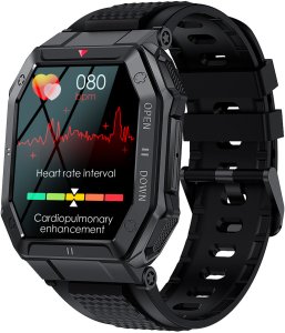 Nowy Smartwatch GlacierX Trail Black GX-TC55 1