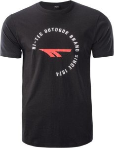 hitec Męska koszulka z krótkim rękawem t-shirt Hi-Tec Olen czarna rozmiar XXL 2