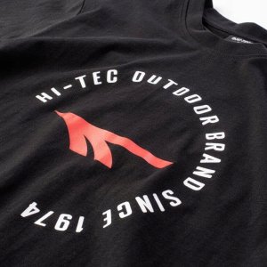 hitec Męska koszulka z krótkim rękawem t-shirt Hi-Tec Olen czarna rozmiar XXL 4