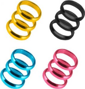 Pierścienie do shaftów Harrows Supergrip spare rings (3szt.) kolor złoty 1