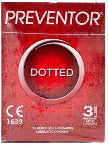 Prezerwatywy Dotted 3szt. Preventor 1