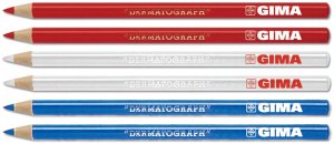 GIMA Ołówek dermograficzny czerwony, 6 szt. 1