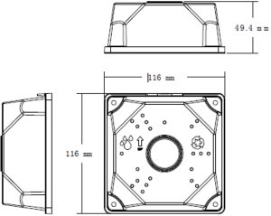 Puszka do kamer plastik BL-D116 3