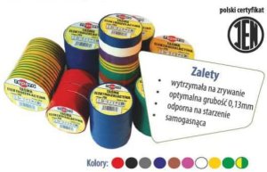 Blue Line TAŚMA IZOLACYJNA REPERO 711E FIOLETOWA 19MMX20M 3