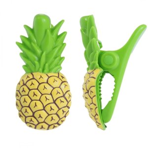 Klamra do trzymania ręczników Spinka 11,5 cm na plaże Ananas KLP06 2 szt 1