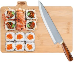 Deska do krojenia bambusowa Skara zestaw 4 sztuk 3