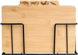 Deska do krojenia bambusowa Skara zestaw 4 sztuk 4