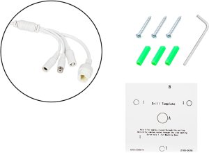 77-855# Kamera ip blow 8mp bl-i8is28bwm/poe biała tubowa mikrofon 2