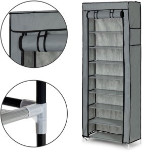 Szafa tekstylna materiałowa garderoba z półkami na ubrania i buty ModernHome 4