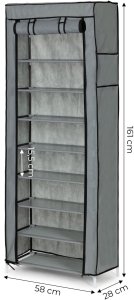 Szafa tekstylna materiałowa garderoba z półkami na ubrania i buty ModernHome 10