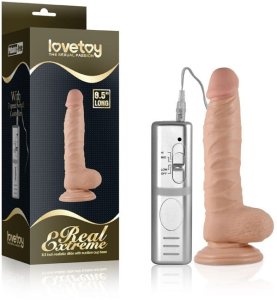 WIBRATOR 8.5" REAL EXTREME VIBRATING DILDO 4