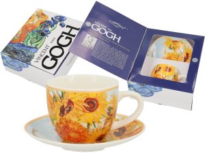 Filiżanka espresso ze spodkiem - V. van Gogh, Słoneczniki (CARMANI) 1