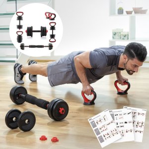 Zestaw Regulowanych Ciężarków 6 w 1 z Przewodnikiem po Ćwiczeniach Sixfit InnovaGoods 1