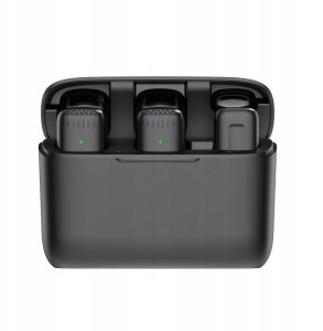 Mikrofon Mikrofony bezprzewodowe krawatowe J13 + powerbank 3