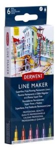 Cienkopisy Derwent Line Maker kolor 6 3