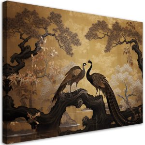 Obraz na płótnie, Pawie Drzewo Bonsai - 100x70 1