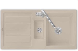 Villeroy & Boch Flavia 60 Almond - 3304 01 AM zlew ceramiczny, obsługa ręczna 1