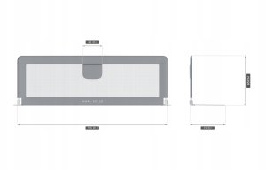 Barierka Ochronna Do Łóżka Tulano 195X65 Cm 5