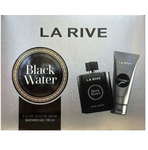 LA RIVE MAN ZESTAW BLACK WATER SET EDT 100ML/SG10 1