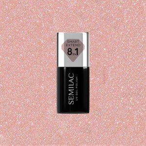 SEMILAC Smart Extend Lakier hybrydowy Glitter Soft Beige nr. 804 7 ml 1