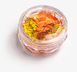 SEMILAC Flower Flakes Golden Sunset 4