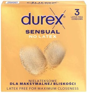 DUREX Sensual No Latex Prezerwatywy bez lateksu 1 op.-3 sztuki 1