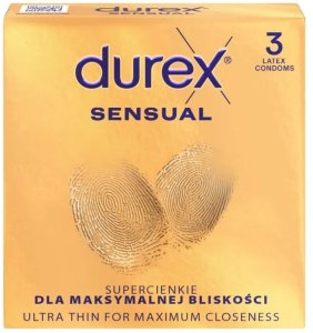 DUREX Sensual Prezerwatywy supercienkie 1 op.-3 sztuki 1
