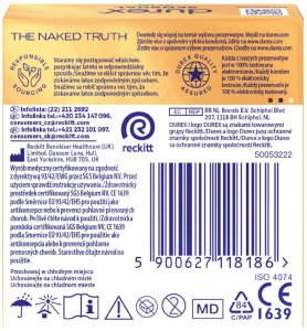 DUREX Sensual Slim Prezerwatywy supercienkie - zwężony kształt 1 op.-3 sztuki 2