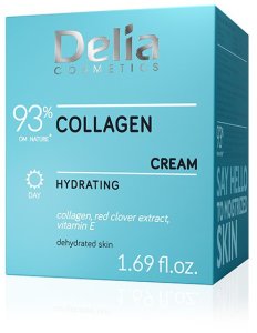Delia Kolagen - 93% składników z natury - Krem na dzień o działaniu nawilżającym 50ml 2