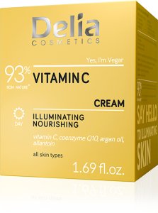 Delia Witamina C - 93% składników z natury - Krem do twarzy o działaniu rozświetlającym 50ml 2